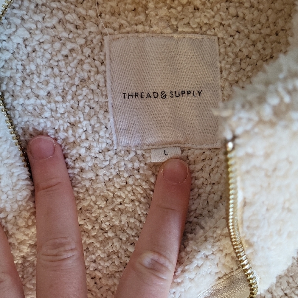 Thread & Supply Cream Fleece Jacket - Picture 2 of 3